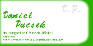 daniel pucsek business card